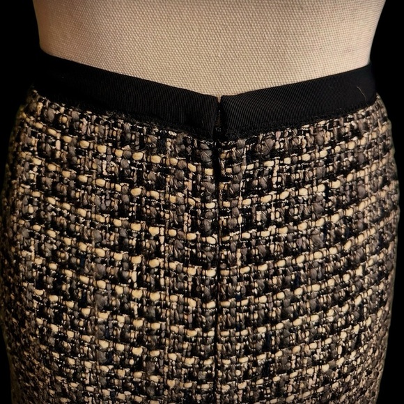J. Crew ‘No. 2 Pencil Skirt’ in Black & Gray Marled “Midnight Tweed” Size 12 - Picture 11 of 16